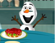 Elsa cooking hamburger online